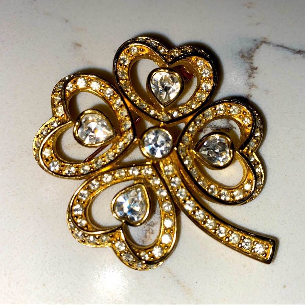 Vintage Christian Dior four leaf clover pen